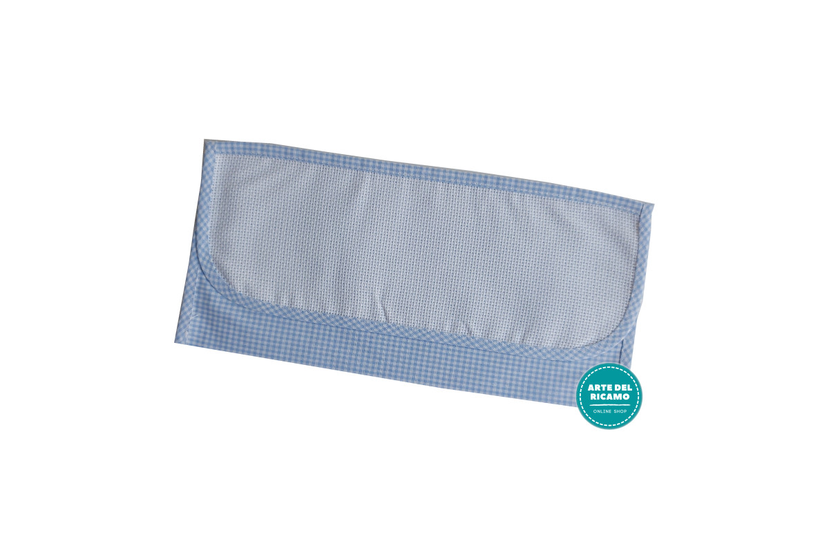 Bolsa para Cubiertos - Cuadritos Celeste