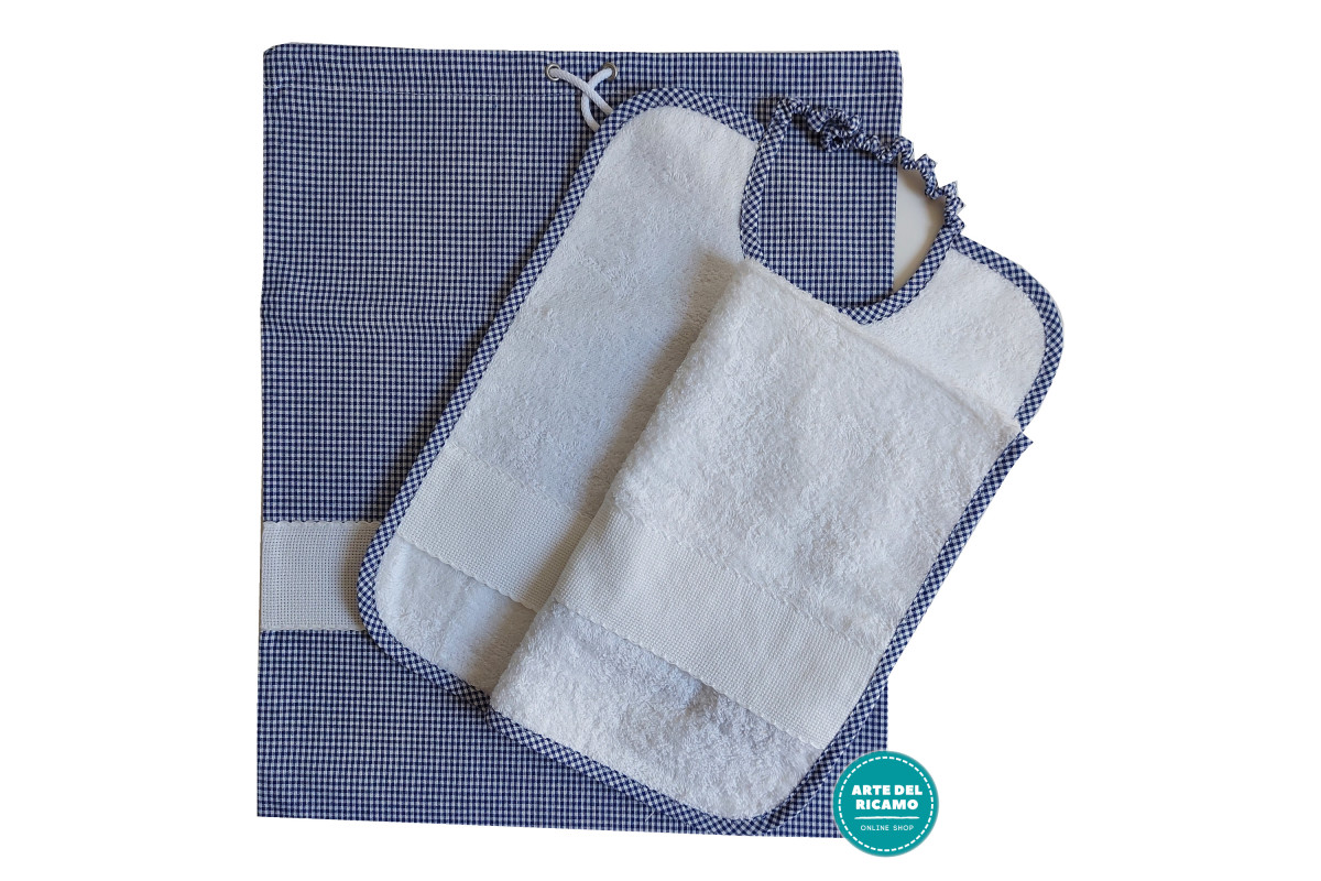 Set Asilo Zephir da Ricamare a Punto Croce - Blu Set Asilo Zephir da Ricamare a Punto Croce - Blu