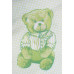Kindergarten Ready to Stitch - Green Teddy Bear