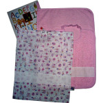 Ropa para la Escuela para Bordar a Punto Cruz - Amigos Animales - Rosa Baby Ropa para la Escuela para Bordar a Punto Cruz - Amigos Animales - Rosa Baby