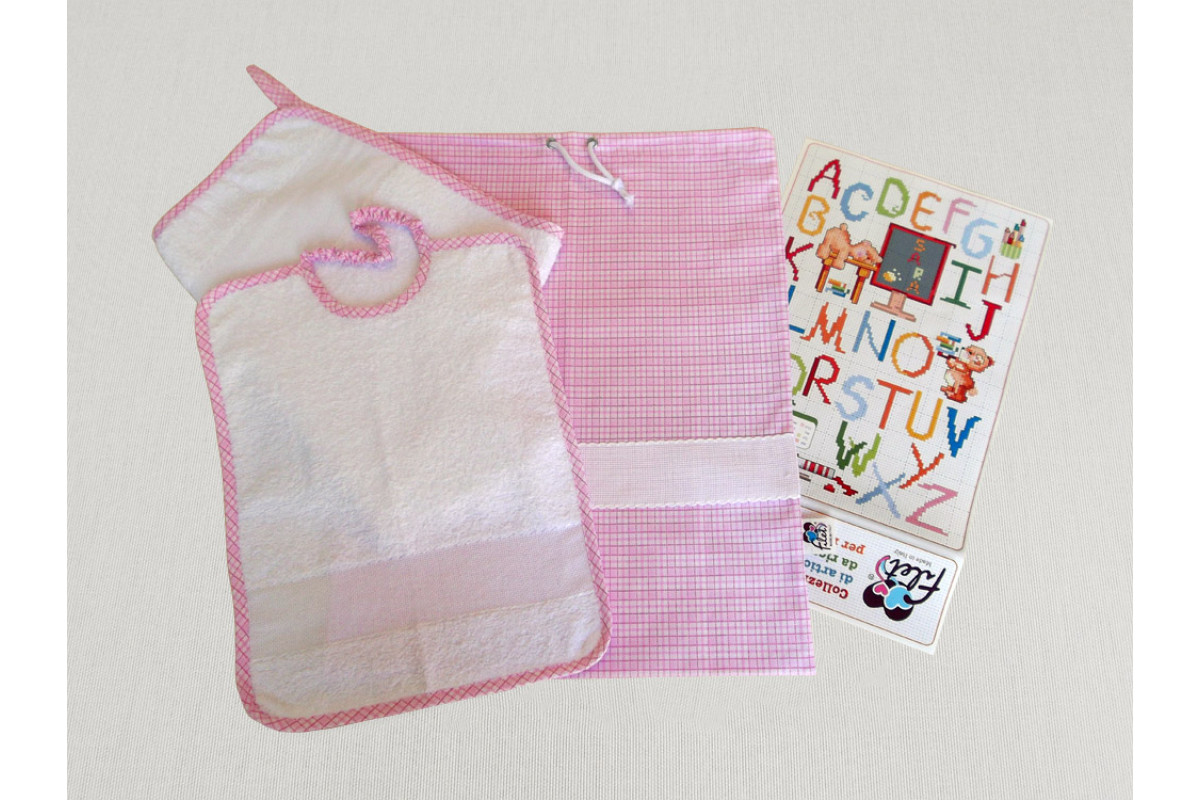 Kindergarten Ready to Stitch - Pink Square