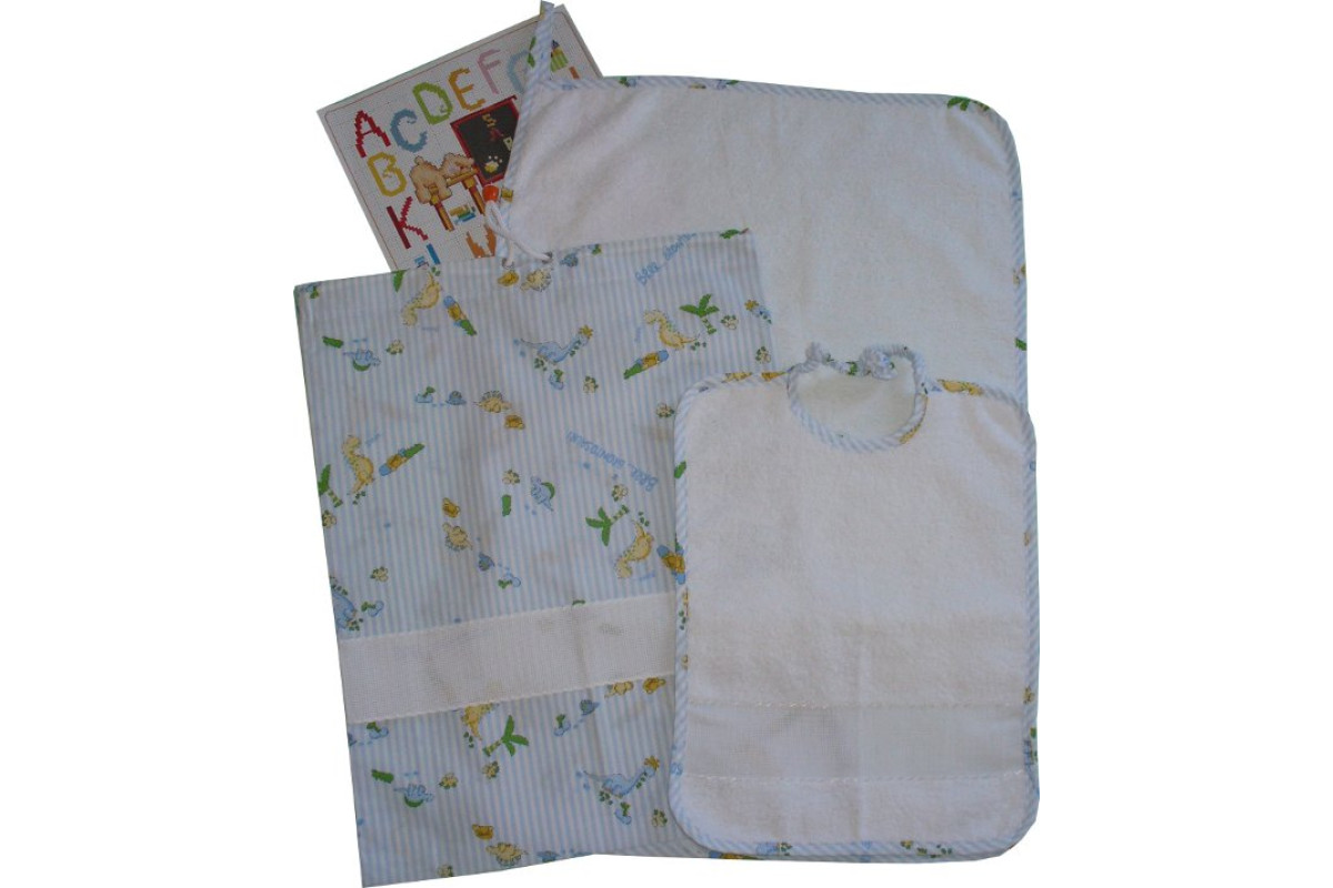 Kindergarten Ready to Stitch - Light Blue Dinosaur