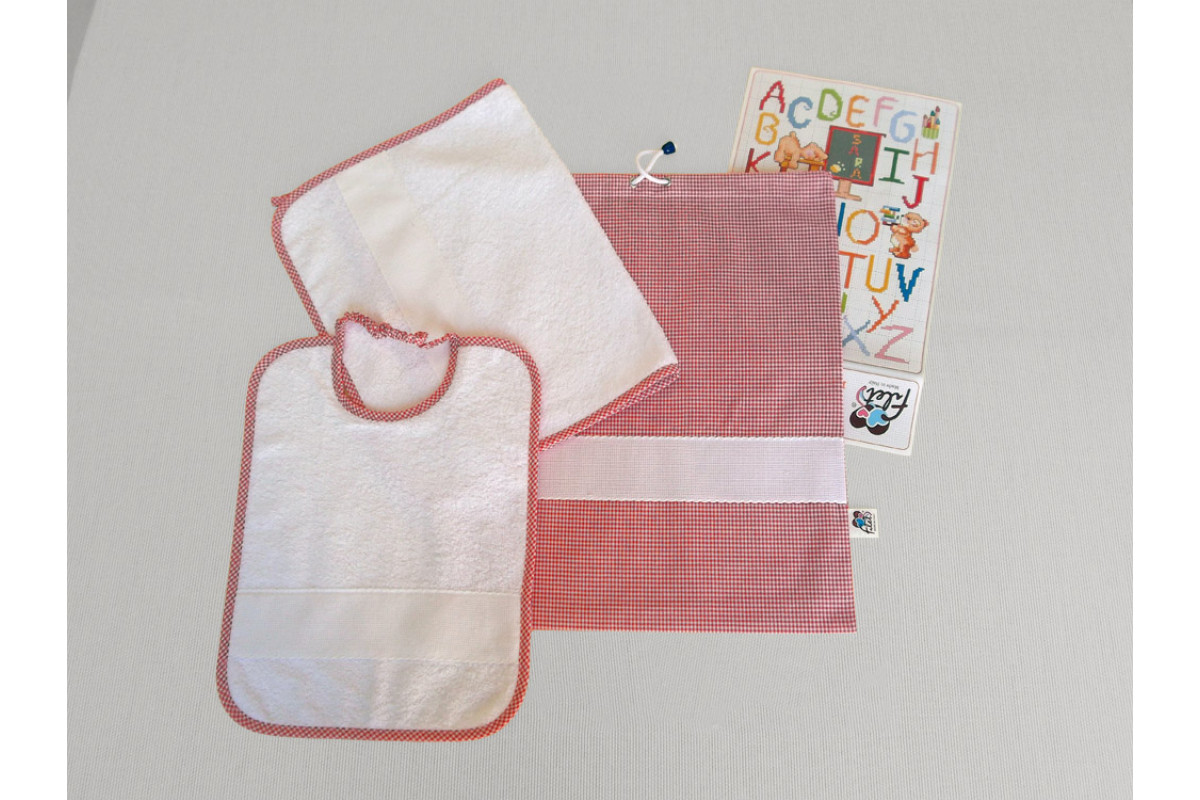 Ropa para la Escuela Zephir para Bordar a Punto Cruz - Rojo