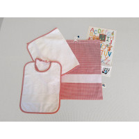 Set Asilo Zephir Ricamabile a Punto Croce - Rosso Set Asilo Zephir Ricamabile a Punto Croce - Rosso