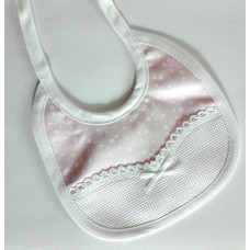 Bavaglino per Neonato Rosa - Stelline