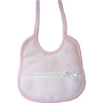 Elegant Terry Newborn Bib Ready to Stitch - Pink Elegant Terry Newborn Bib Ready to Stitch - Pink