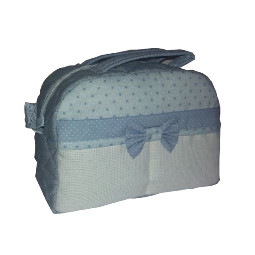 Bolsa de Belleza para Bebé Etrellas- Color Azul Claro