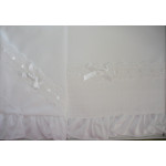 Baby Bed Sheet - White - Piquet Baby Bed Sheet - White - Piquet