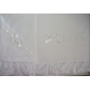 Baby Bed Sheet - White - Piquet