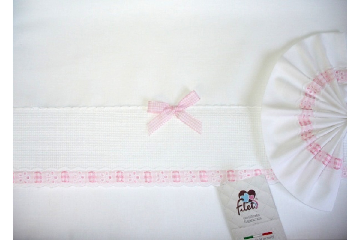 Sabana para Bebè Rosa - Vichy Sabana para Bebè Rosa - Vichy
