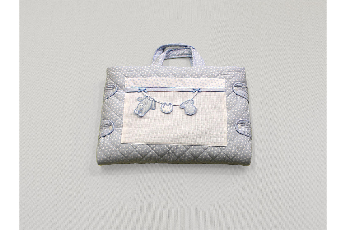 Borsa Fasciatoio Celeste - Il Mio Primo Corredino Borsa Fasciatoio Celeste - Il Mio Primo Corredino