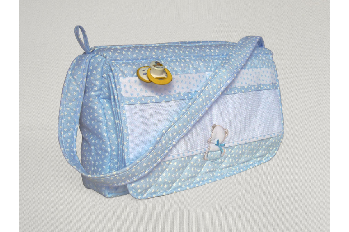 Borsa Fasciatoio Nursery Celeste - Il Mio Primo Corredino Borsa Fasciatoio Nursery Celeste - Il Mio Primo Corredino