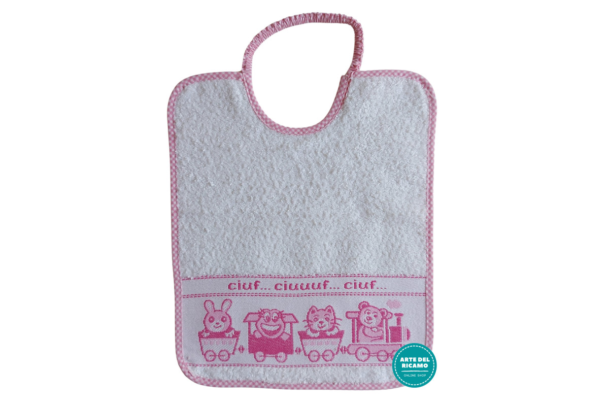 Terry Baby Bib - Train