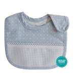 Bavaglino Piquet con Velcro - Celeste Bavaglino Piquet con Velcro - Celeste