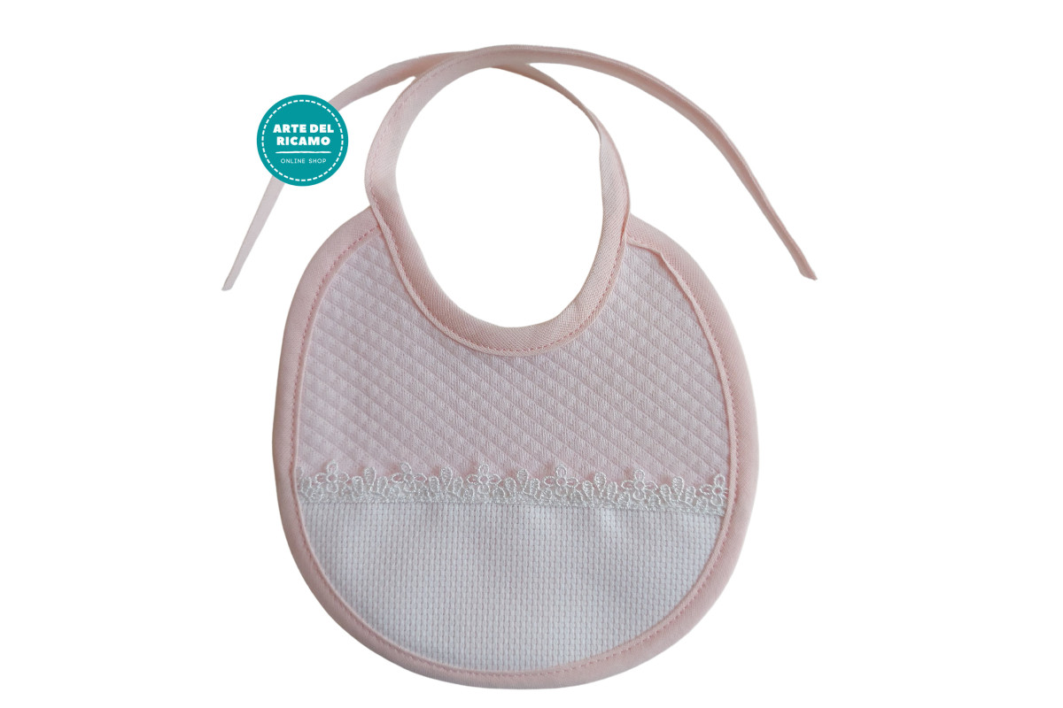 Elegante Babero Bebé 0 - 3 meses - Rosa Elegante Babero Bebé 0 - 3 meses - Rosa