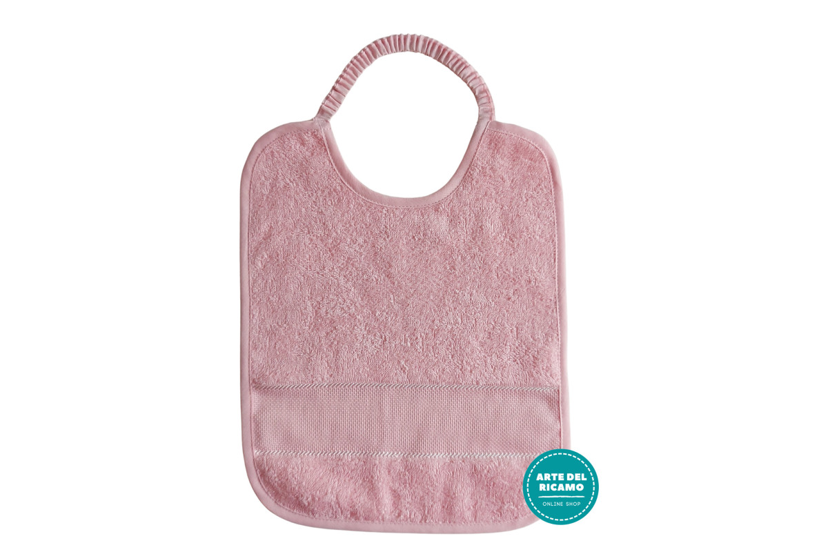 Bavaglino in Spugna da Ricamare con Elastico - Colore Rosa Bavaglino in Spugna da Ricamare con Elastico - Colore Rosa