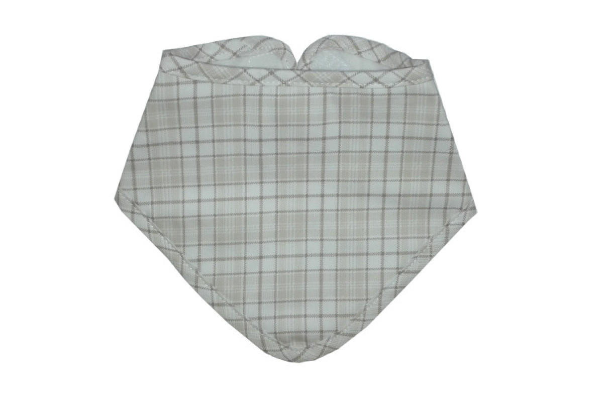 Bavaglino Bandana - Scozzese Tortora Bavaglino Bandana - Scozzese Tortora