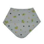 Bavaglino Bandana - Apine e Fiori - Colore Celeste Bavaglino Bandana - Apine e Fiori - Colore Celeste