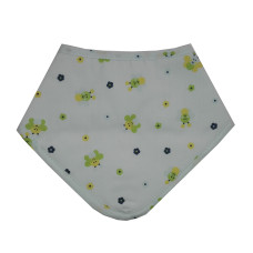Bavaglino Bandana - Apine e Fiori - Colore Celeste Bavaglino Bandana - Apine e Fiori - Colore Celeste