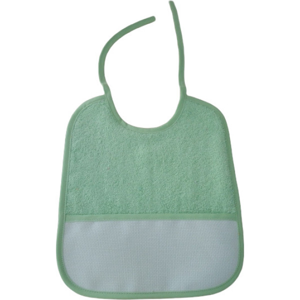 Terry Baby Lunch Bib with Aida Insert - Green