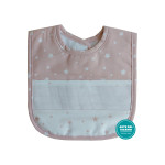 Bavaglino Stelle con Velcro - Rosa Cipria Bavaglino Stelle con Velcro - Rosa Cipria