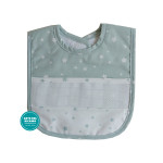 Bavaglino Stelle con Velcro - Verde Acqua Bavaglino Stelle con Velcro - Verde Acqua