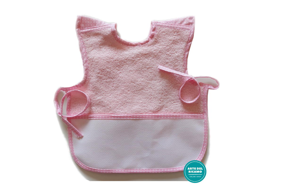 Bavaglino Pappa in Spugna con Bretelle - Rosa Bavaglino Pappa in Spugna con Bretelle - Rosa