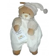 Teddy Bear Pajamas Case - Cream