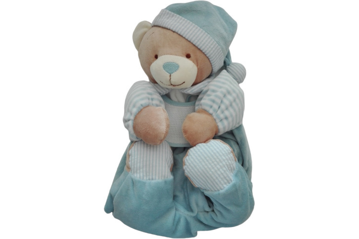 Oso Guarda Pijama - Celeste