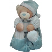 Teddy Bear Pajamas Case - Light Blue