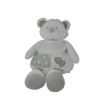 Oso con Babero Decorativo para Bordar - Blanco Oso con Babero Decorativo para Bordar - Blanco