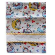Sacca  Asilo - Unicorno Luna e Cuoricini
