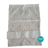 Sacca Asilo - Animali con Nuvole Rosa Sacca Asilo - Animali con Nuvole Rosa