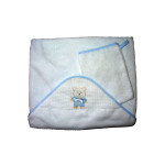 Albornoz de Rizo para Bebè con Ositos - Celeste Albornoz de Rizo para Bebè con Ositos - Celeste