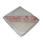 Albornoz de Rizo para Bebè Fantasia Rayas y Cuadros - Rosa Albornoz de Rizo para Bebè Fantasia Rayas y Cuadros - Rosa