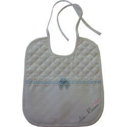 Soft Bib for your Baby - Vichy Line - Blue