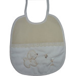 Baby Bib - Cream - My Baby with Dog