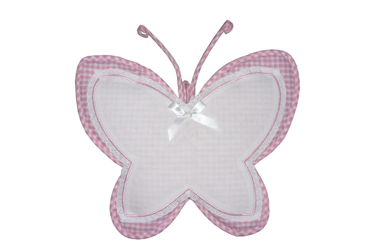 Baby Cockade Announcement - Butterfly - Pink Baby Cockade Announcement - Butterfly - Pink
