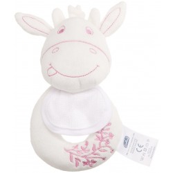 DMC Baby - Ready to Stitch Pink Cow Rattle