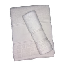 Bath Terry Towel to Cross Stitch -  Olivia - White Color