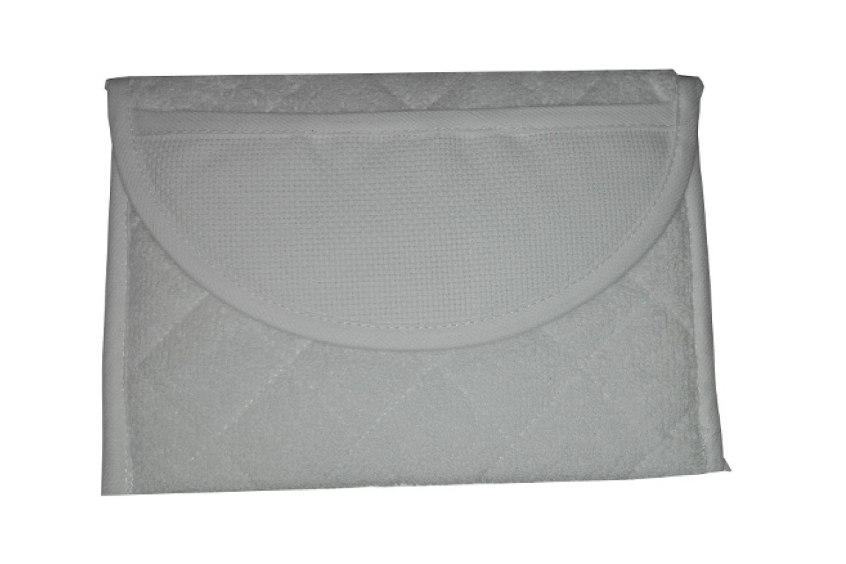 Busta Bagno in Spugna da Ricamare - Colore Bianco