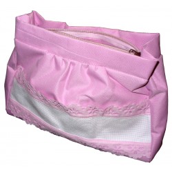 Toiletry Bag Ready to Stitch - Pink