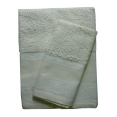Elegant Terry Bath Towel - Lace - Ecru Elegant Terry Bath Towel - Lace - Ecru