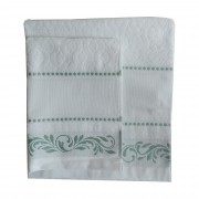Bath Terry Towels with Aida Band Matteo - Green