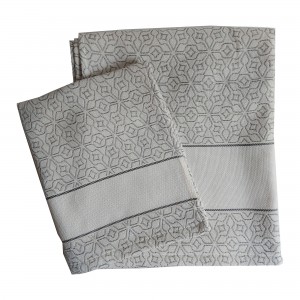 Exagon Terry Bath Towel - Grey Color