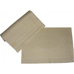 Couple of Bath Towels with Hemstitch - Yellow