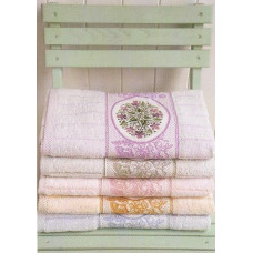 Coppia Asciugamano Bagno - Prati in Fiore - Miele