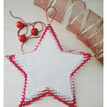 Decoración para la Puerta - Estrella con Inserto de Aida para Bordar Decoración para la Puerta - Estrella con Inserto de Aida para Bordar
