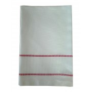 Kitchen Towel with Aida Band - Red Border
