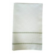 Kitchen Towel with Aida Band - Green Border
